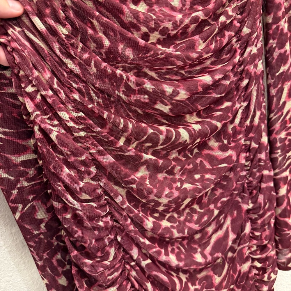 Misa Los Angeles Fuchsia Long Sleeve Dress - Picture 10 of 10
